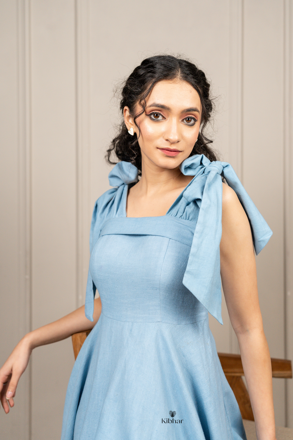 Tie-Up Short Dress