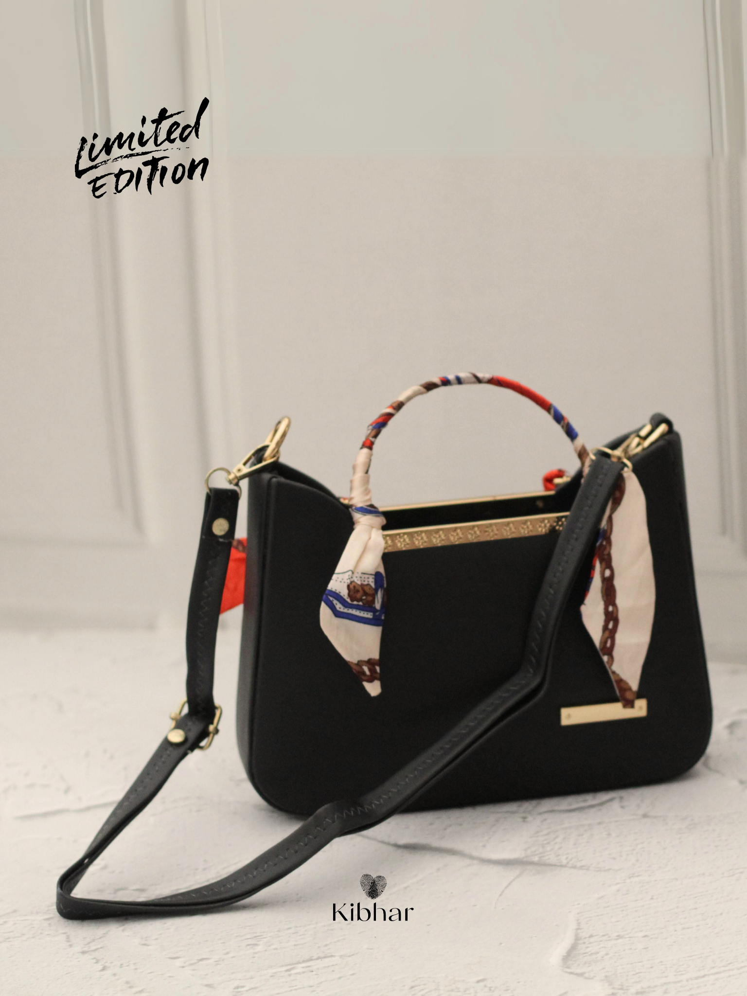 Twilly Scarf Black Bag