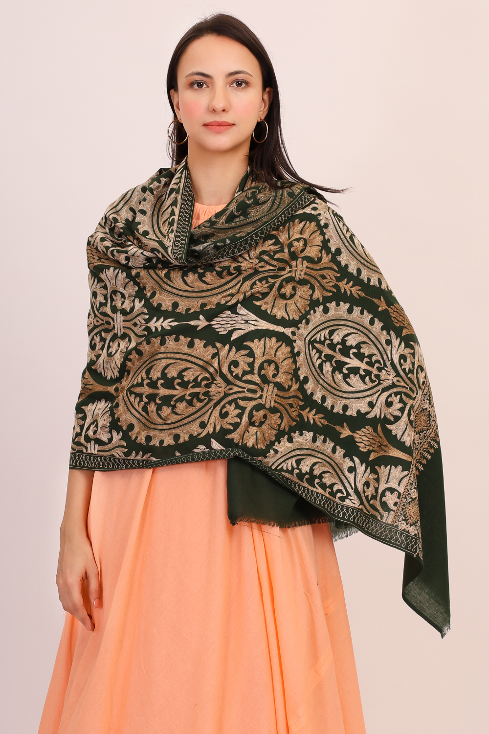 Midnight Garden Pashmina Stole