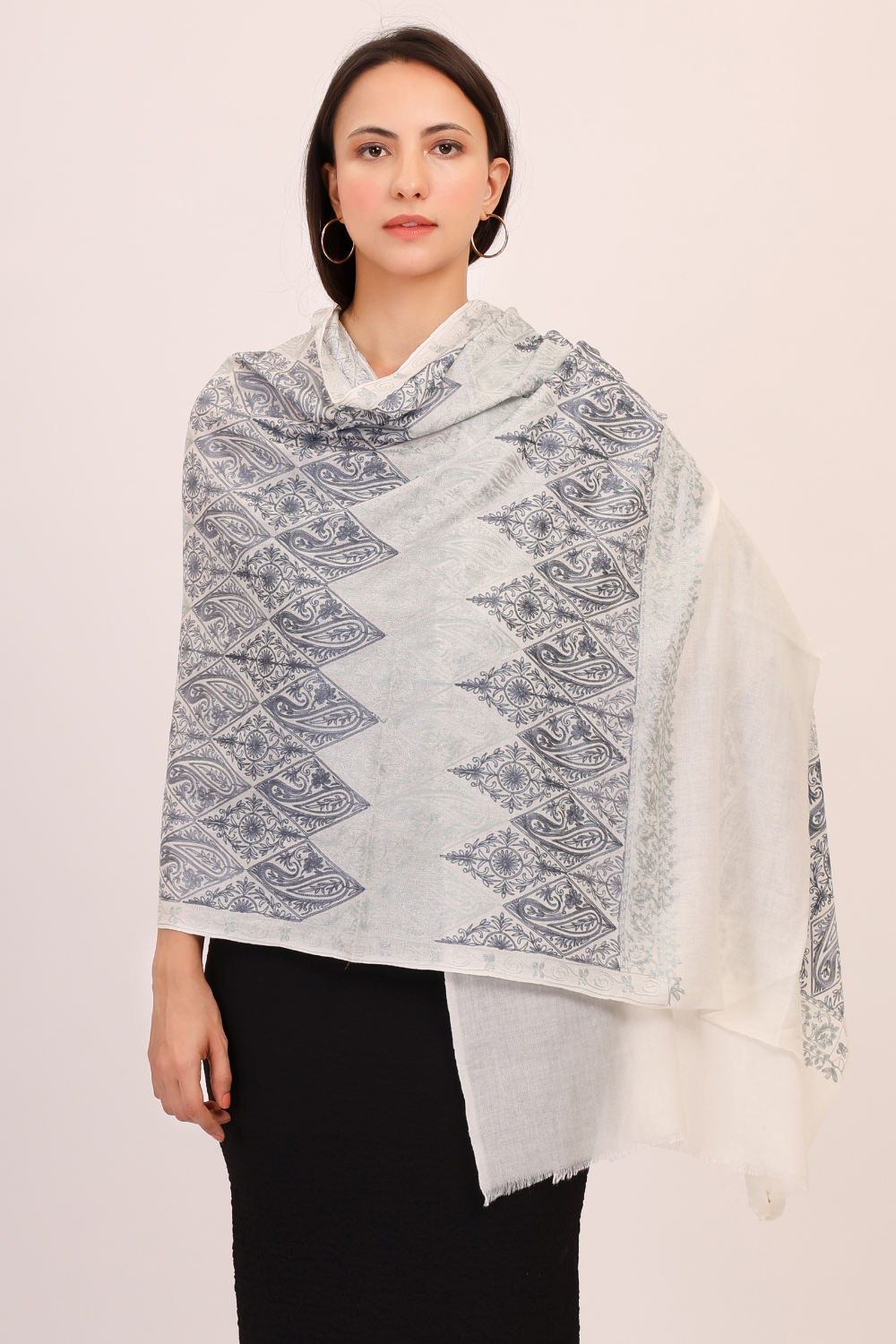 Indigo Heritage Pashmina Stole