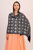 Midnight Bloom Pashmina Stole