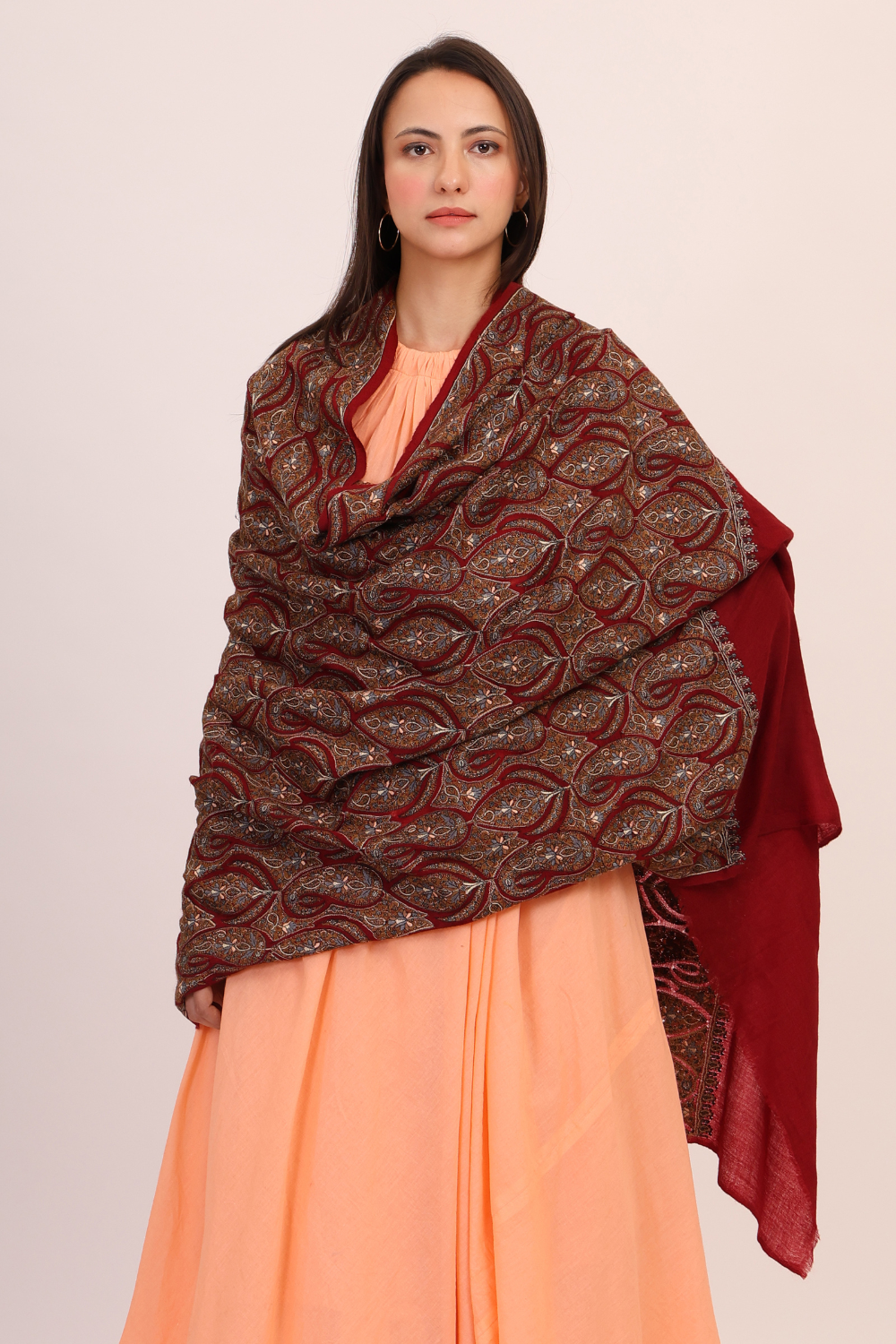 Eternal Paisley Elegance Pashmina Shawl