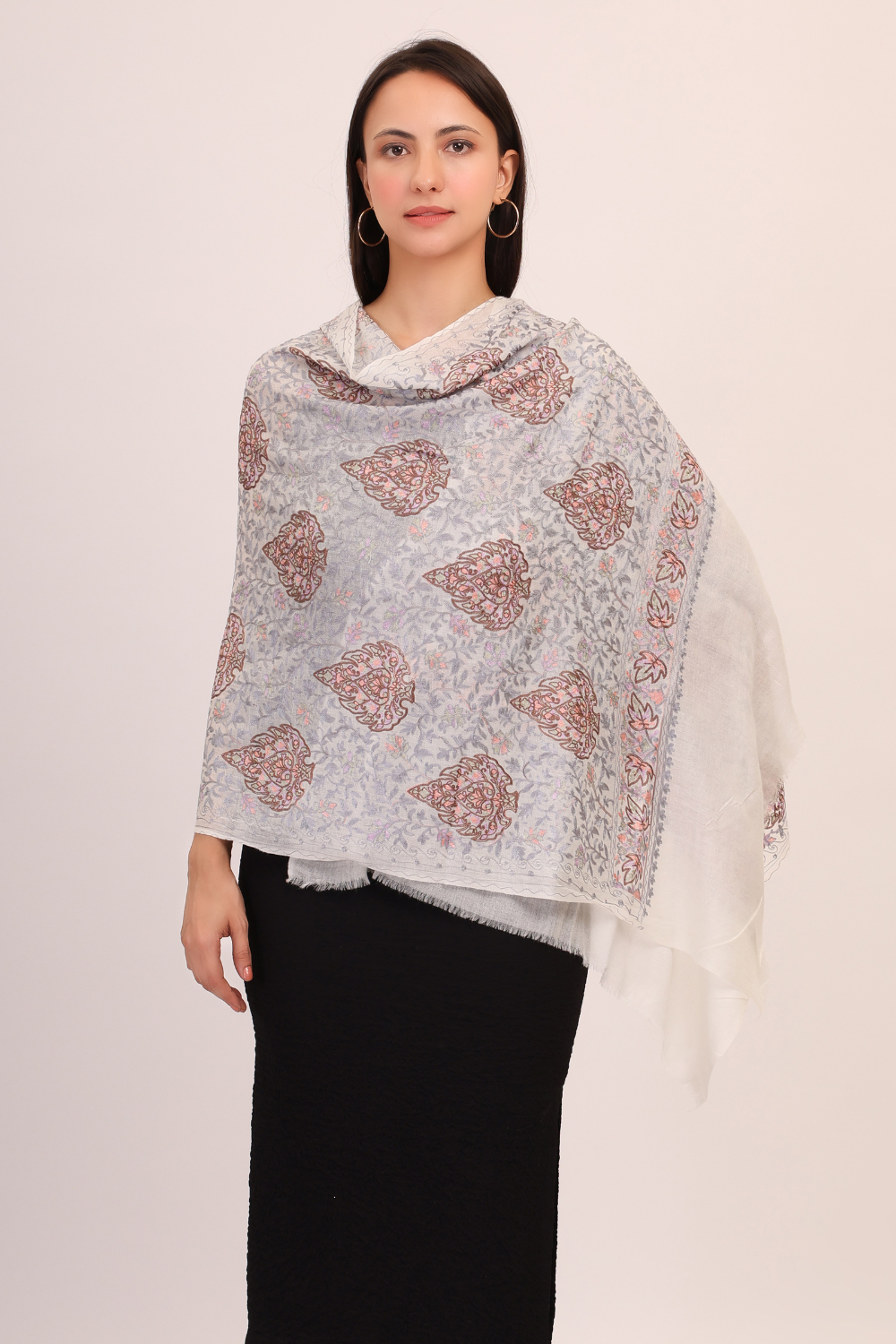 Artisanal Motif Pashmina Stole