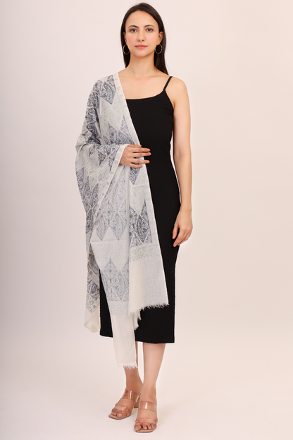 Indigo Heritage Pashmina Stole