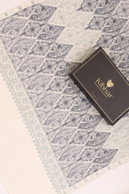 Indigo Heritage Pashmina Stole