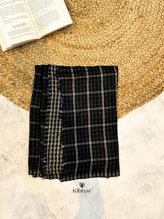 Natural Cashmere self texture stole