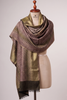 Mauve Gold Zari Pashmina Stole