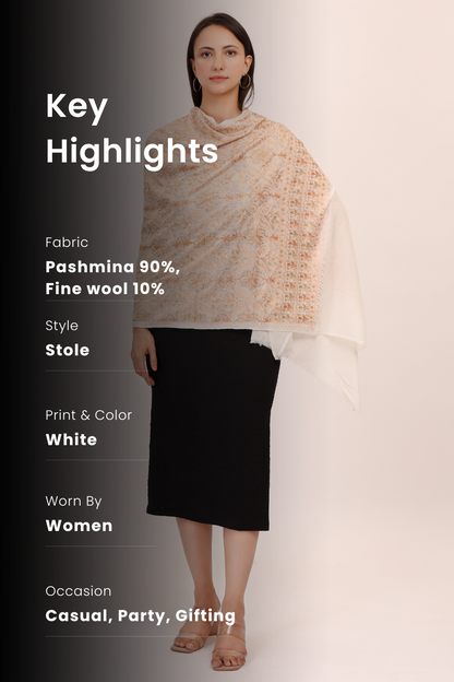 Vintage Floral Paisley Pashmina Stole