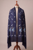 Nalki Embroidered Crane Pashmina Stole – Blue