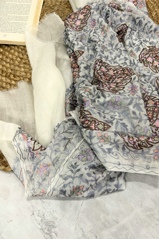 Artisanal Motif Pashmina Stole