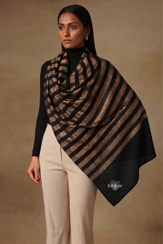 Zari Stripe Pashmina Stole