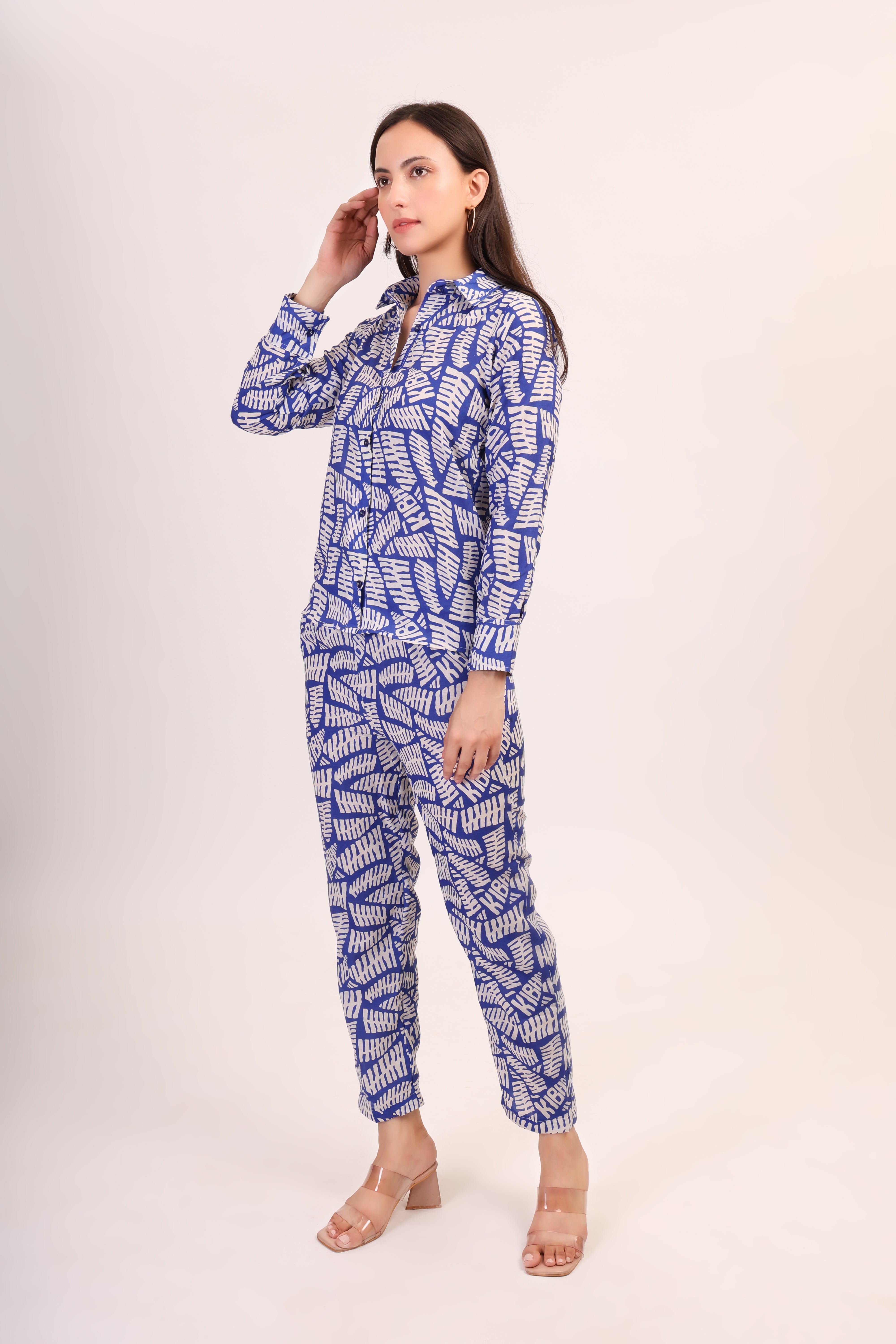 Lapis Shirt Co-ord Set