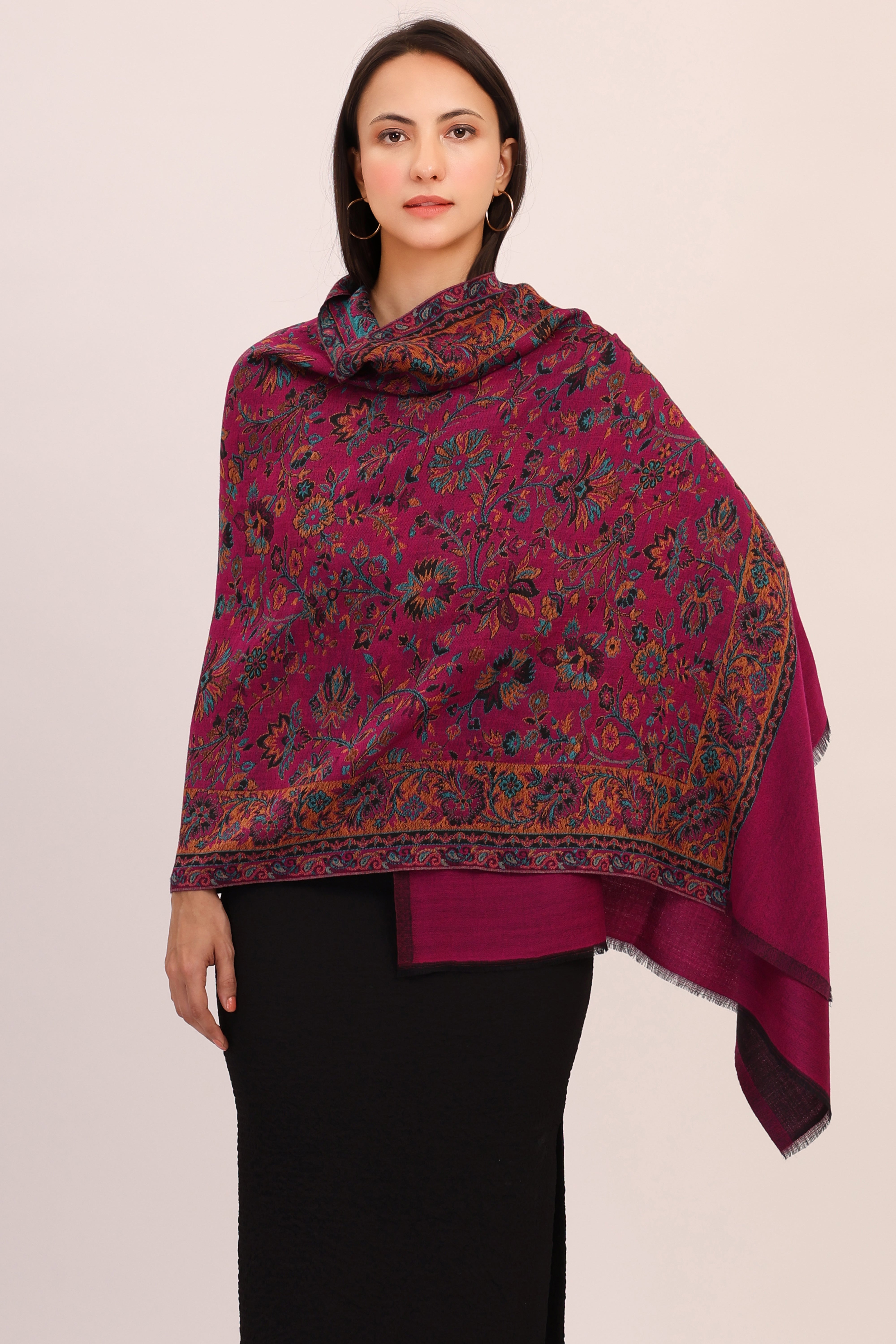 Revsibale kani Pashmina Fine Wool stole