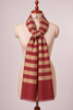 Zari Striped Pashmina Stole- Maroon