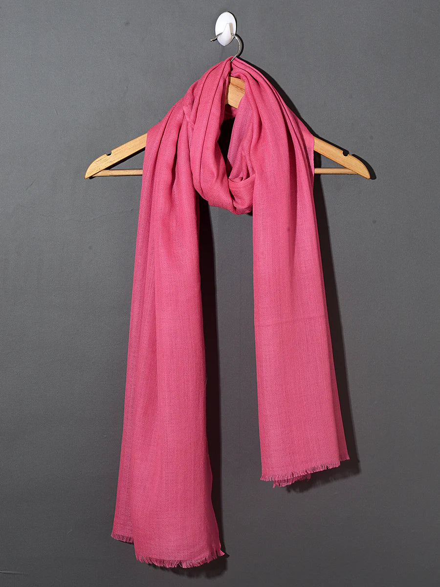 Natural Cashmere stole - Lotus Pink