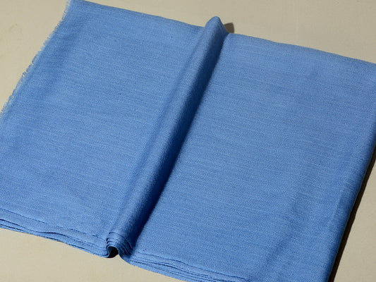 Natural Cashmere stole - ocean blue