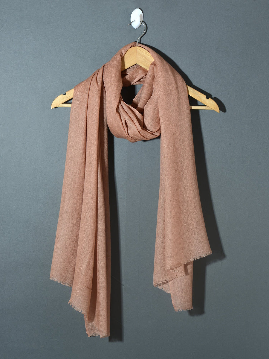 Natural Cashmere stole - Caramel