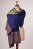 Woven Regal Zari Dual Tone Pashmina Stole- Navy Blue