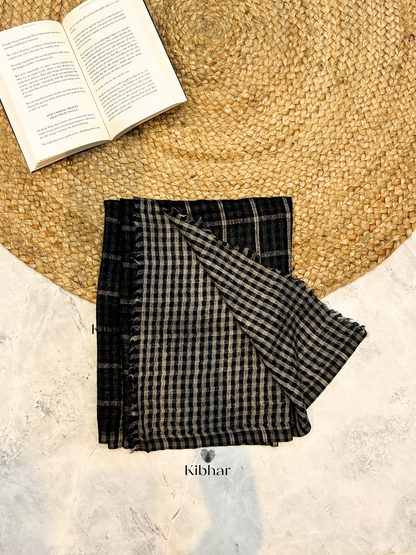 Natural Cashmere self texture stole