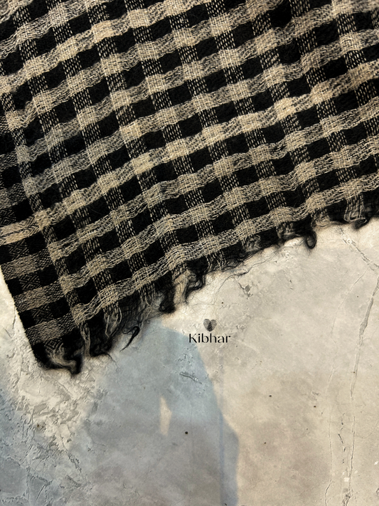 Natural Cashmere self texture stole