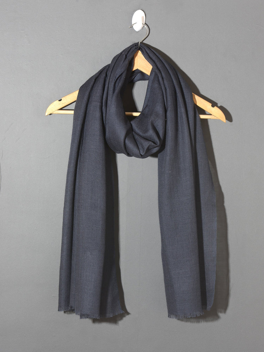 Natural Cashmere stole - Grey