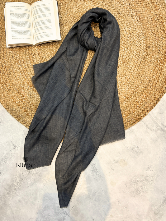 Natural Cashmere stole - Grey