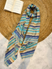 Fine wool Zari self texture stole- blue